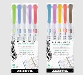 Marcadores Mildliner Zebra