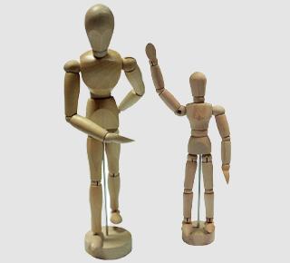 Maniquí de madera