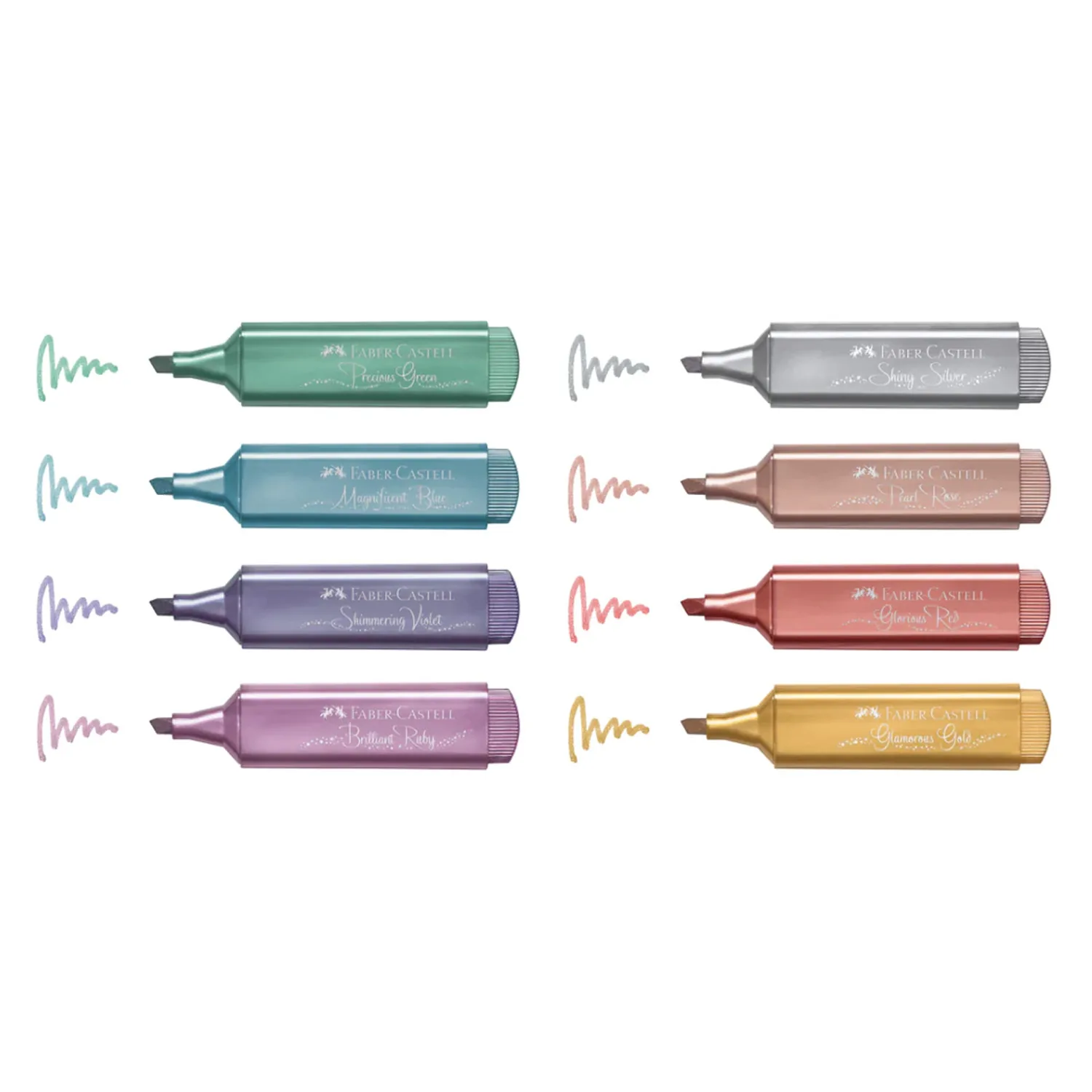 Marcador Faber-Castell TL 46 Metálico (8 Colores)