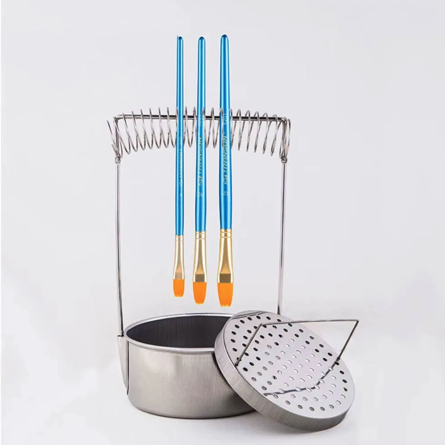 Recipiente Lavador de Pinceles Renart De Acero Inoxidable