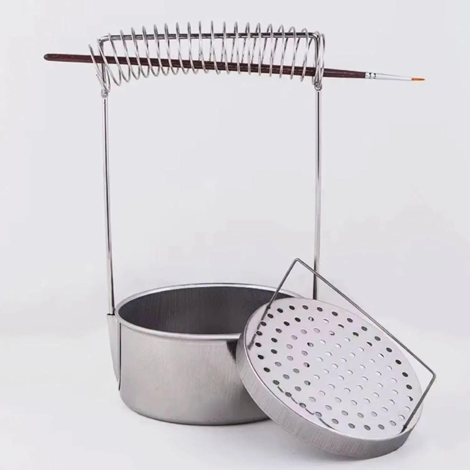 Recipiente Lavador de Pinceles Renart De Acero Inoxidable