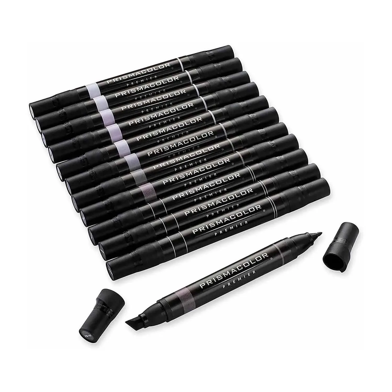 Marcador Prismacolor Premier 12 Colores Gris Frances