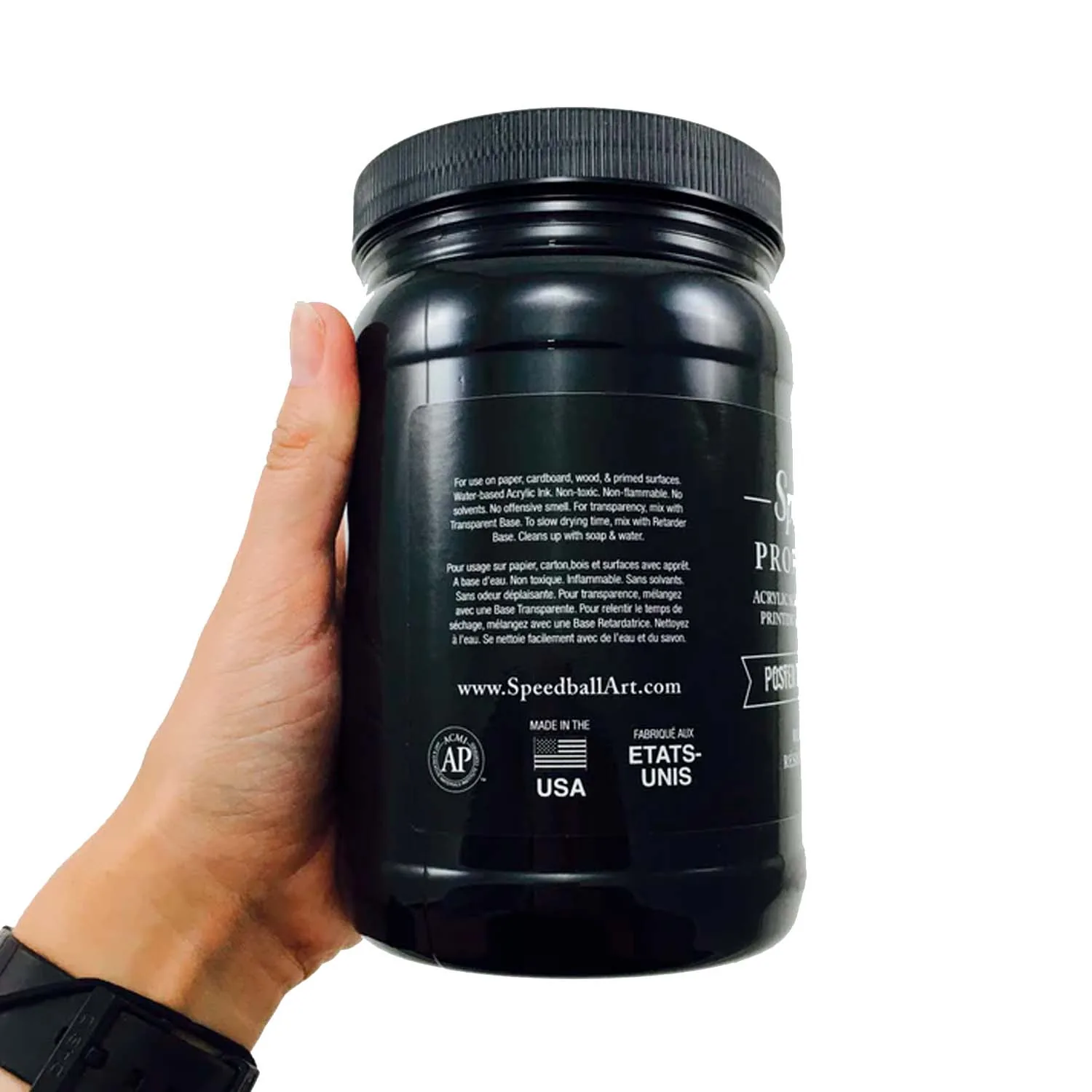 Tinta Para Serigrafía Poster Black Speedball 32oz 946.3ml