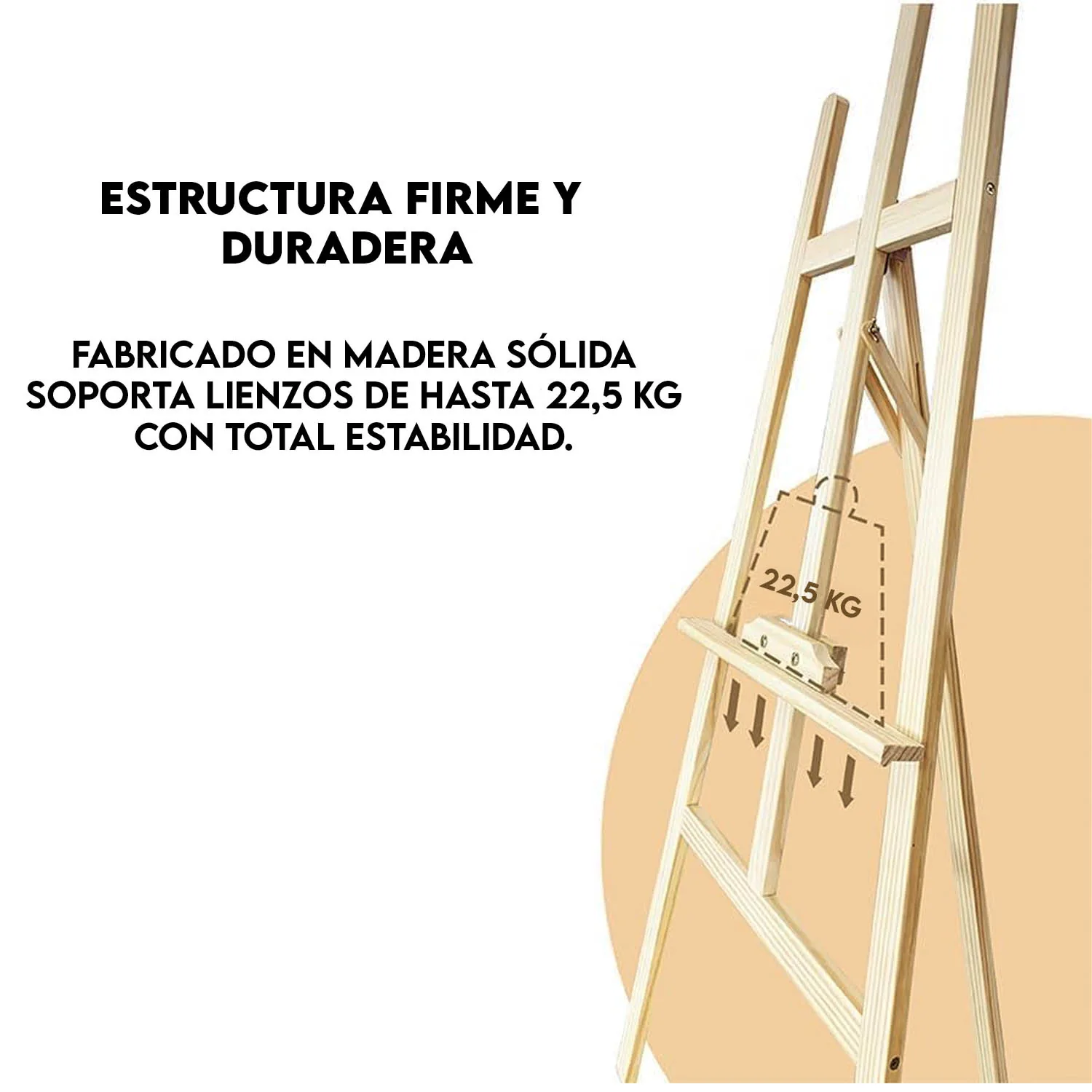 Atril De Madera Renart Tipo A 150cm Alto