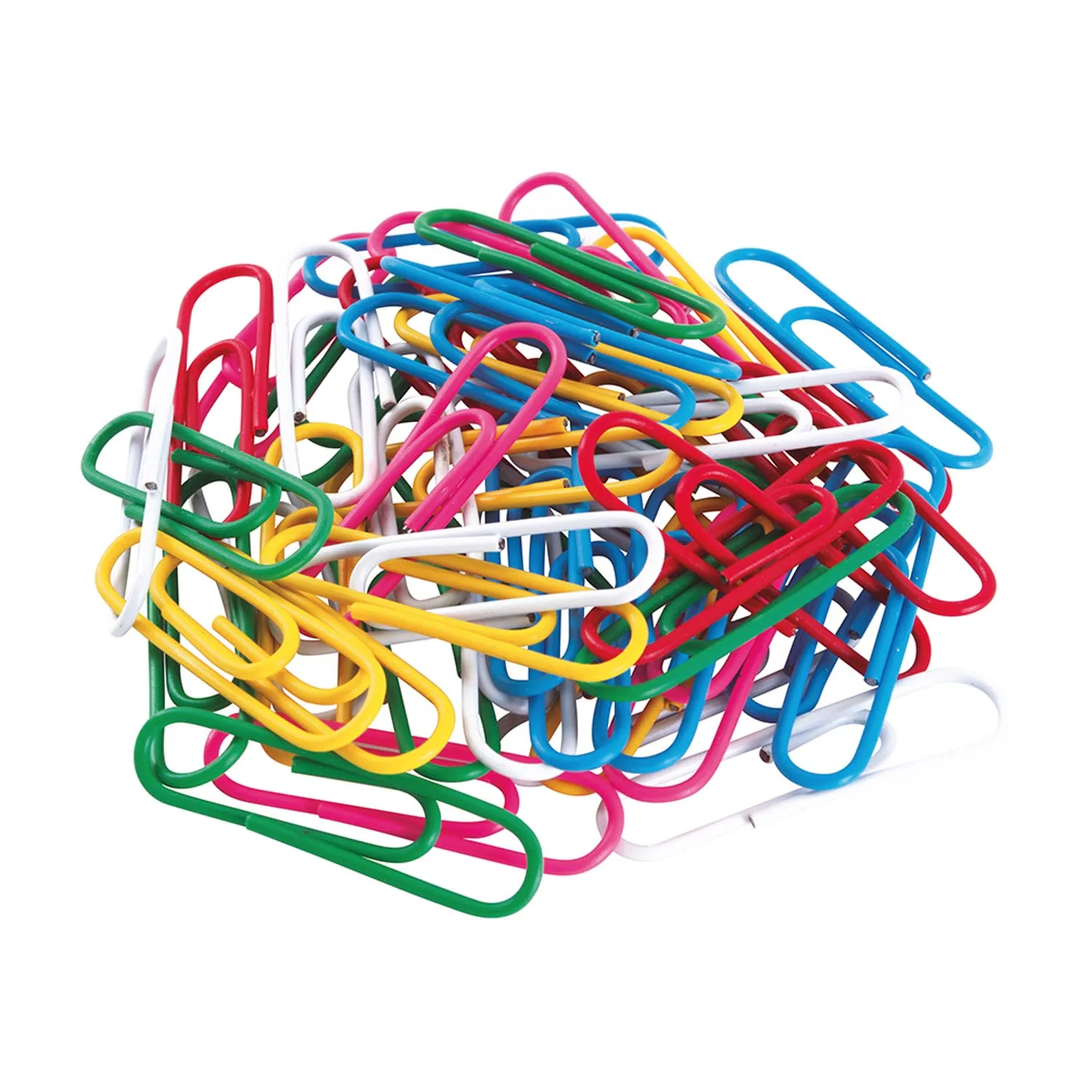 Clips Plastificados Adix 33mm Colores Surtidos 100 uds.