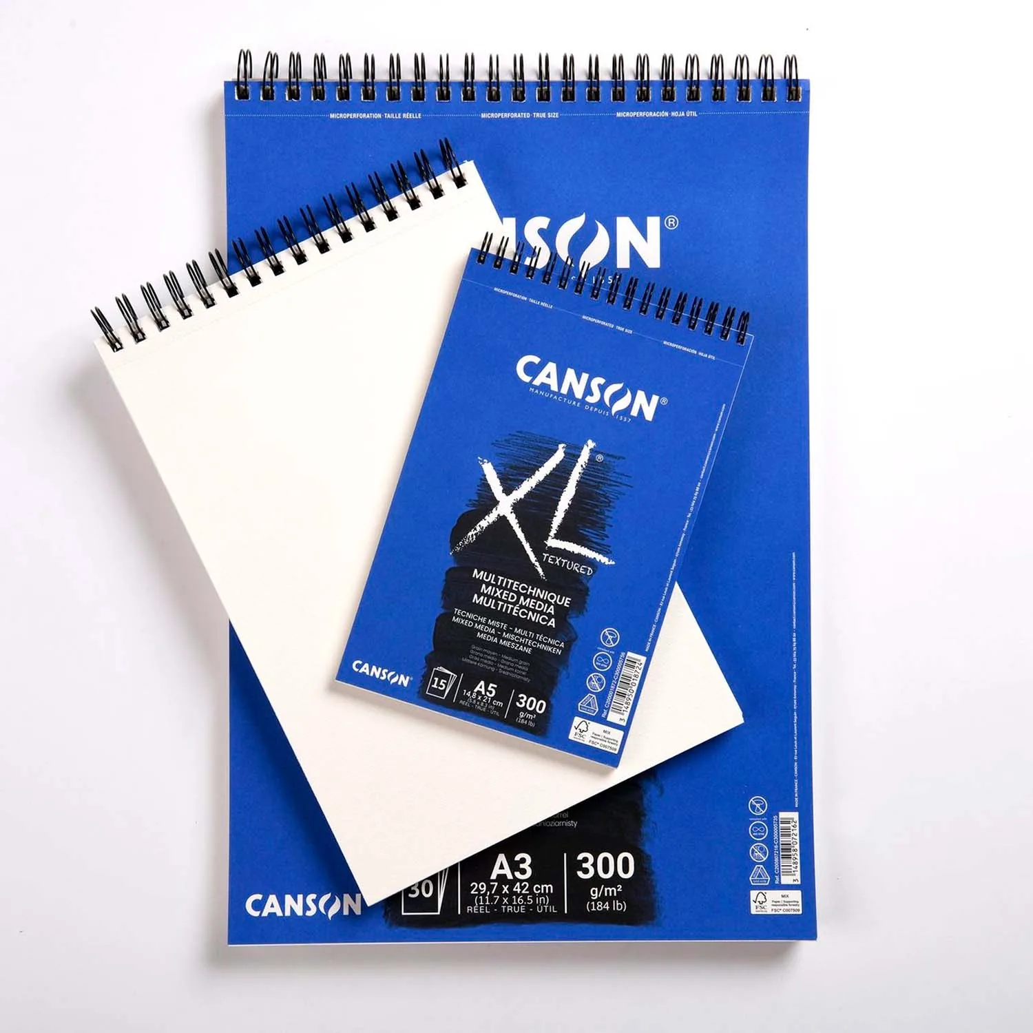 Croquera Canson XL Mix-Media 300gr 30 hjs A3 (29.7x42cm)