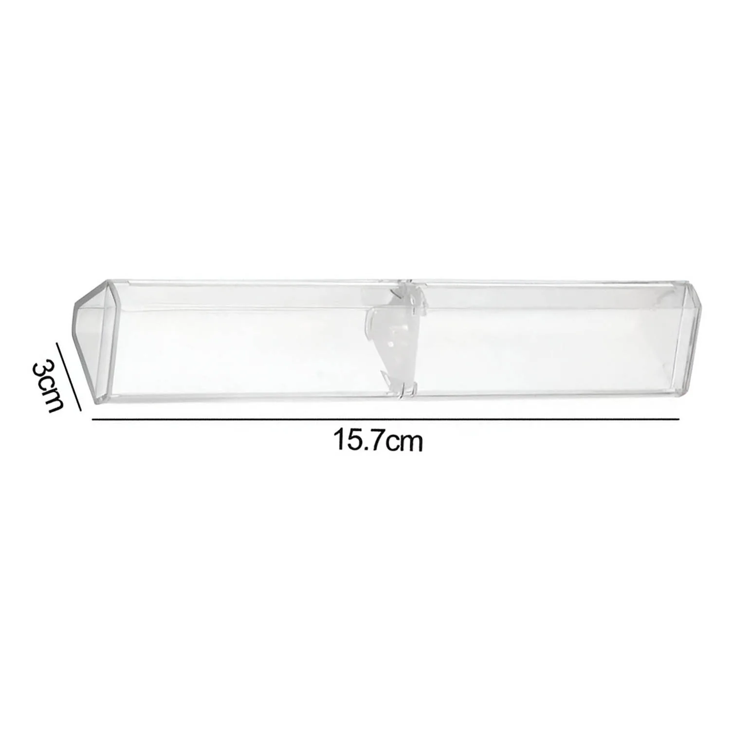 Estuche Acrilico Triangular Renart para Lápiz 15.5x3x3cm Transparente