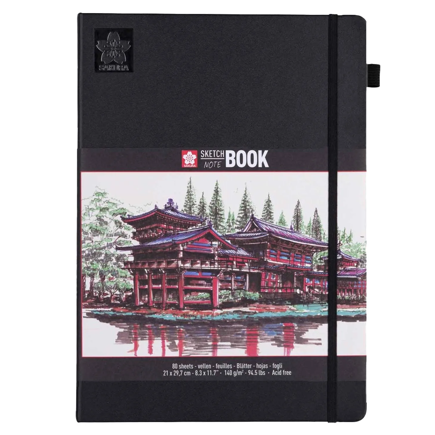 Kit Sketchbook 21x30 cm + Set de 10 Tiralíneas negro