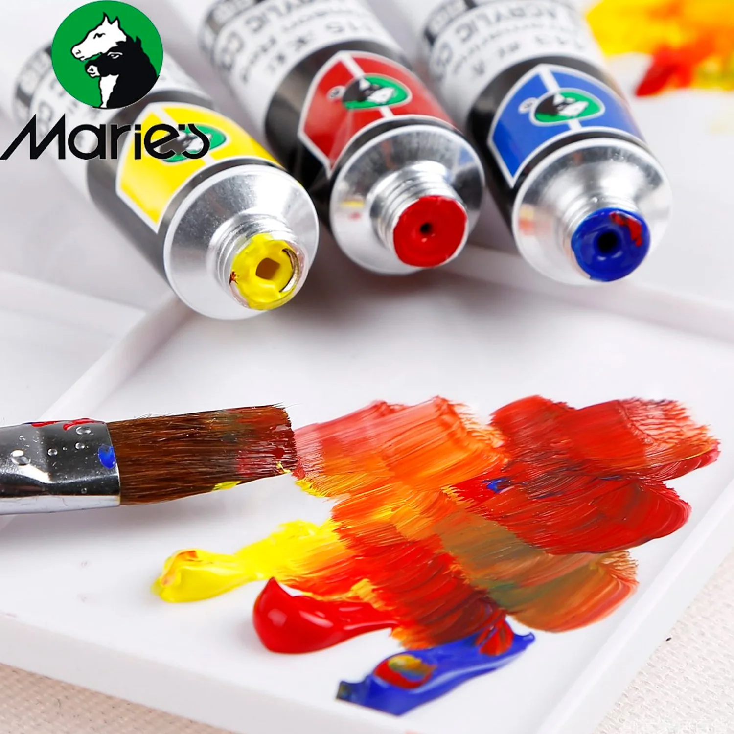 Pintura Acrílica Marie's en Tubos de 12ml (12 colores)