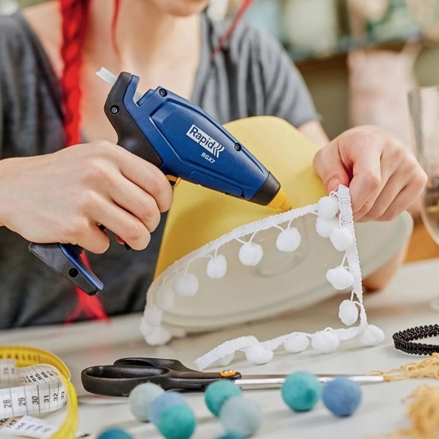 Pistola de Silicona Batería Rapid 7mm