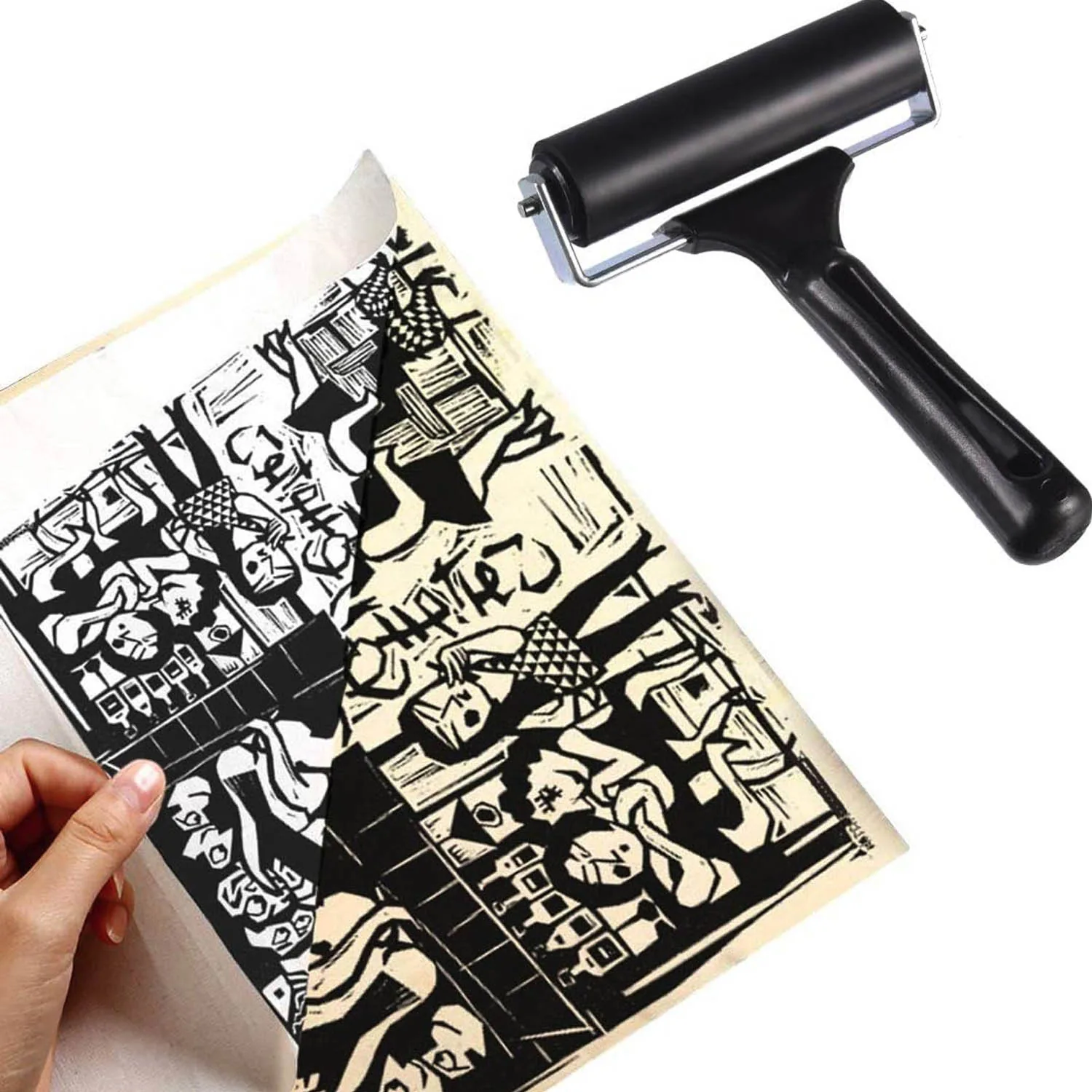 Rodillo para Grabado de Goma Dura 6cm