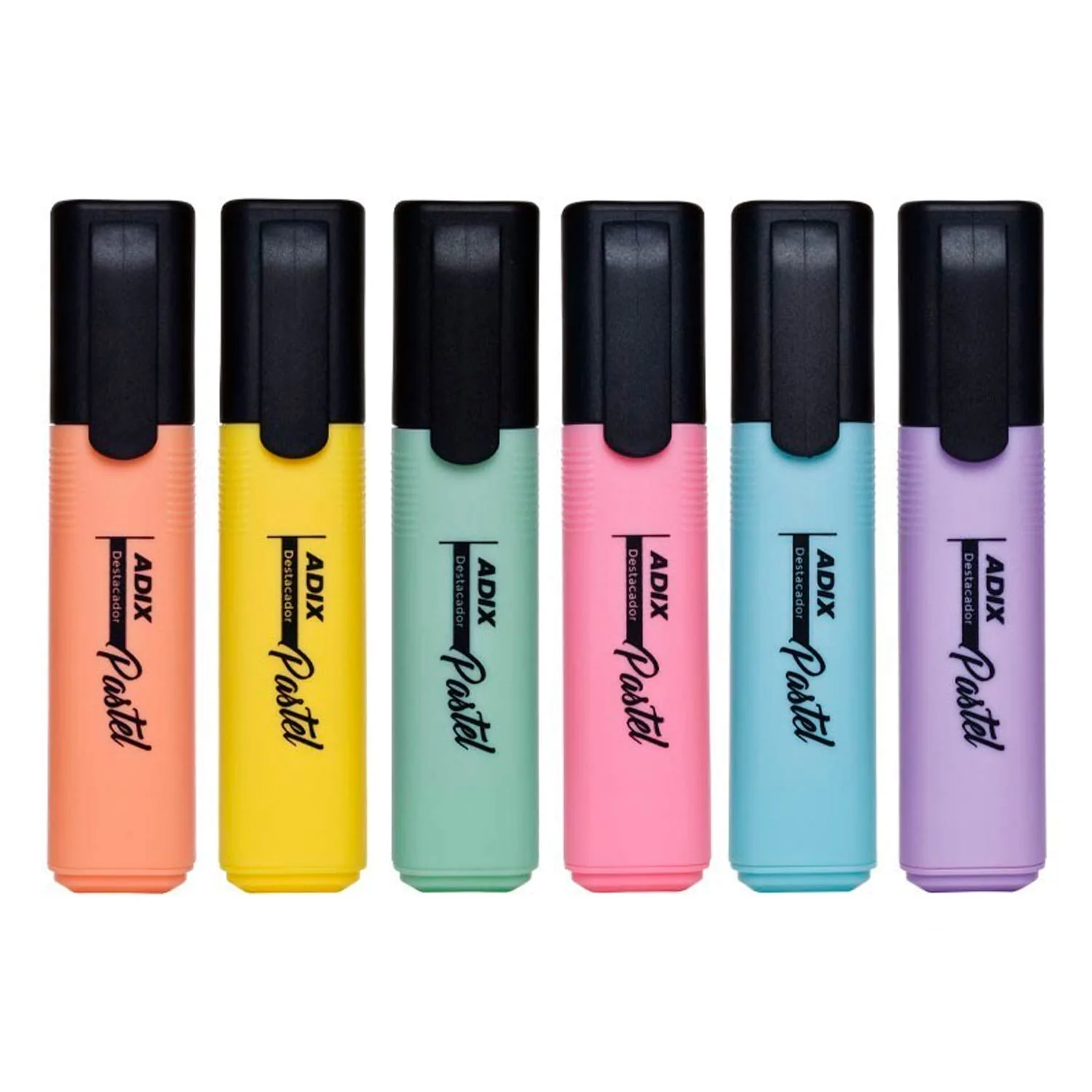 Destacadores de colores pastel Adix