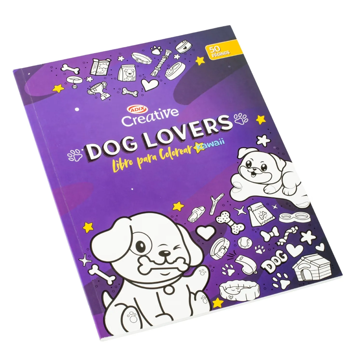 Libro para Colorear Dog Lover Kawai Adix