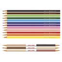 Lápices Faber-Castell Ecolápices 12+3bicolor Caras y Colores
