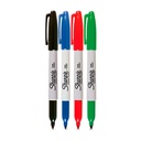 Set 4 Marcadores Permantente Sharpie Colores Básicos