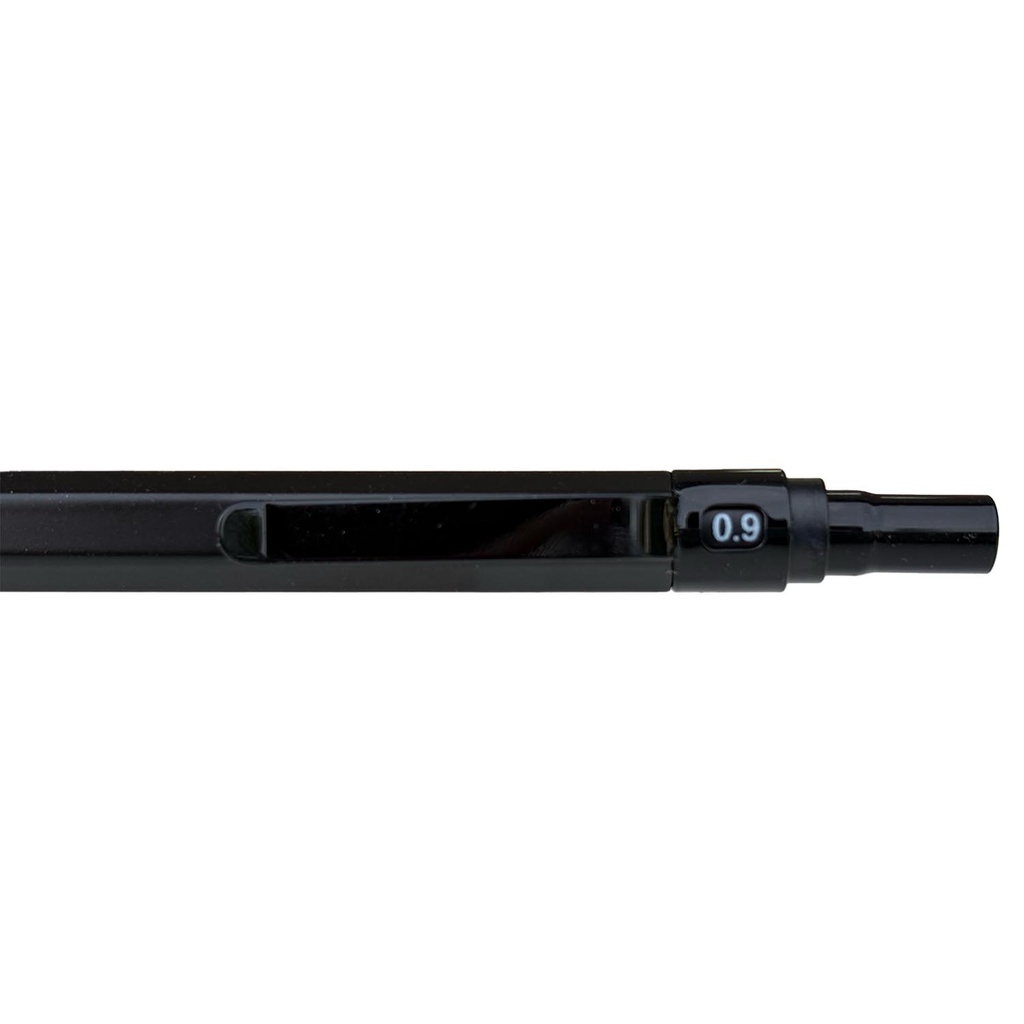 Portamina Metálico Negro Renart 0.9mm
