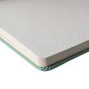 Libreta Sakura Hoja Crema con Puntos 13x21cm