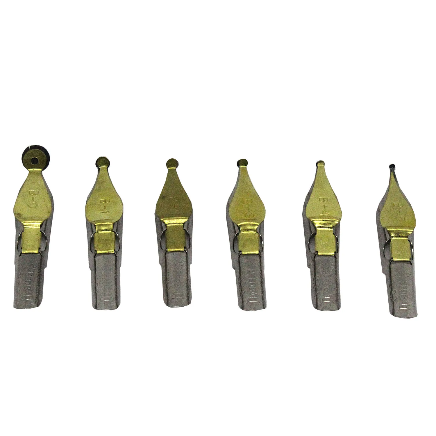 Plumillas "B" de caligrafía punta circular con retenedor Speedball