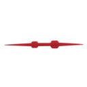Racleta 22cm plástica doble borde para múltiple superficies Red Baron Speedball