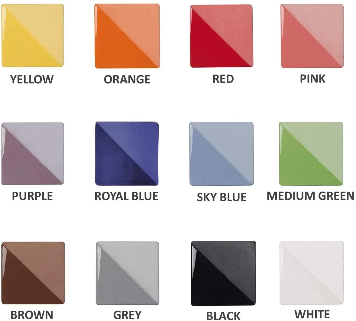 Speedball Underglaze set de muestra pinturas para vidrio 12 colores 59ml