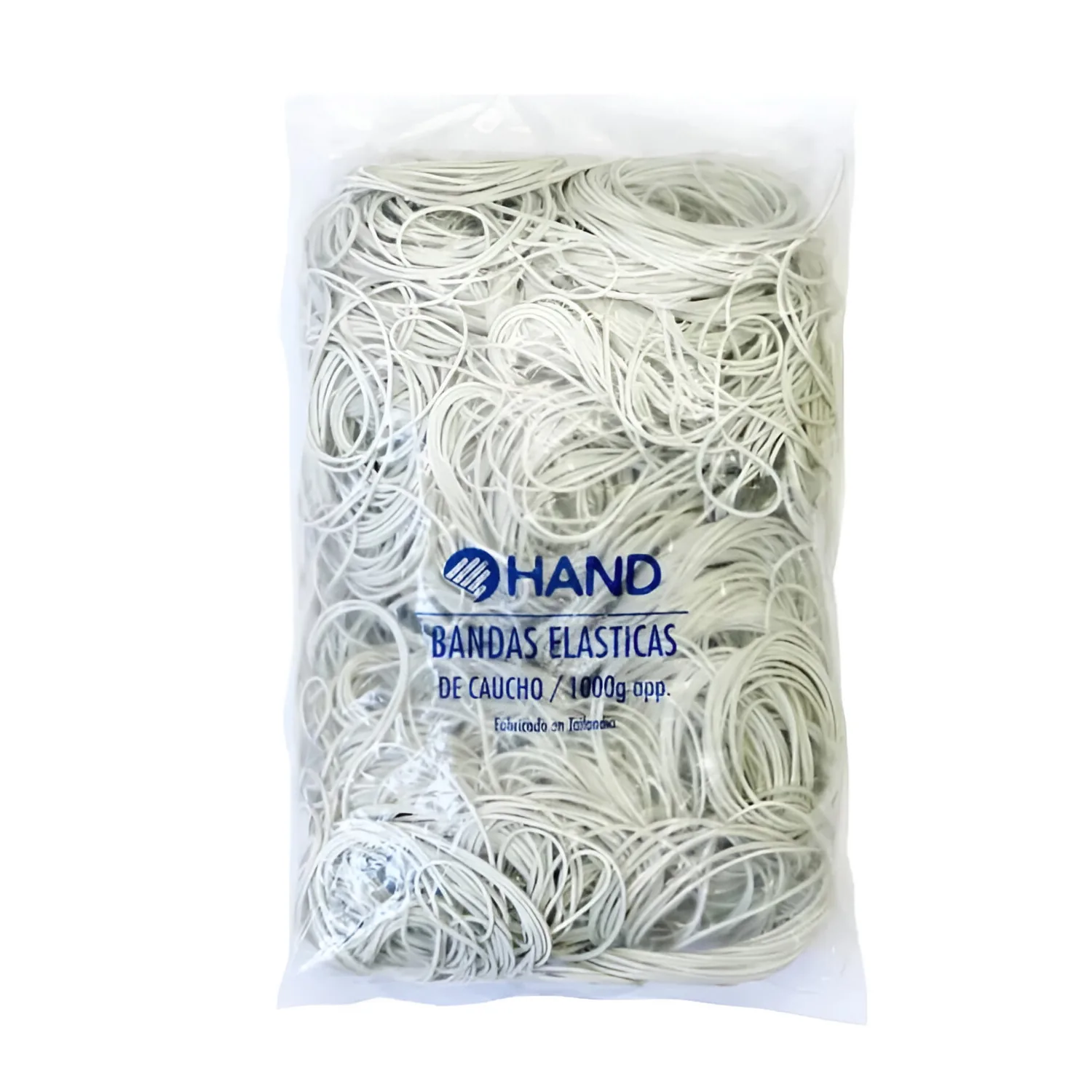Bolsa de Elásticos Blancos 60X1.6 mm 1KG
