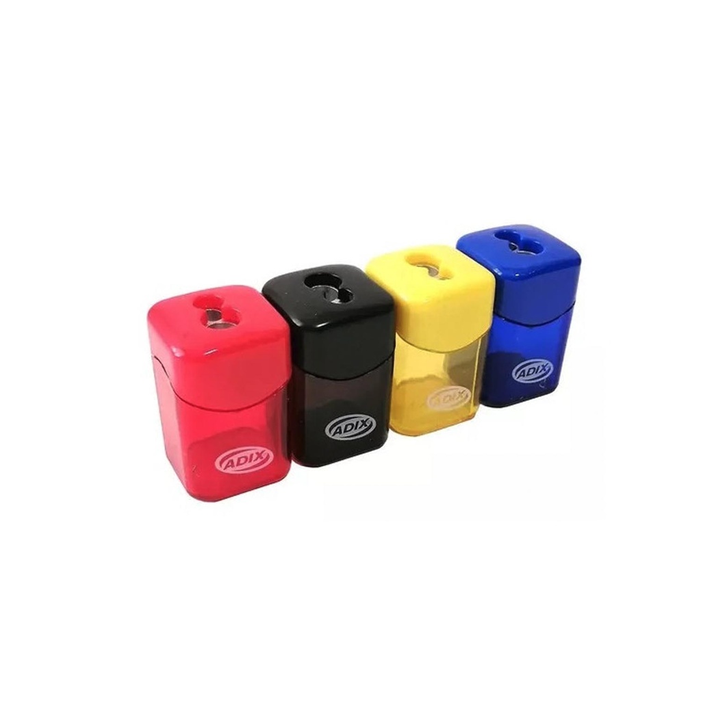 [A509033] Sacapuntas Metálico Adix Doble con Contenedor