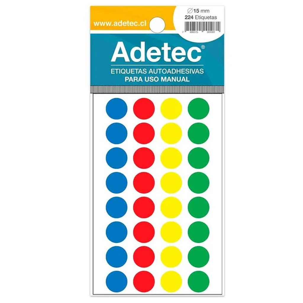 [2210] Etiqueta Circular Adetec 4 Colores