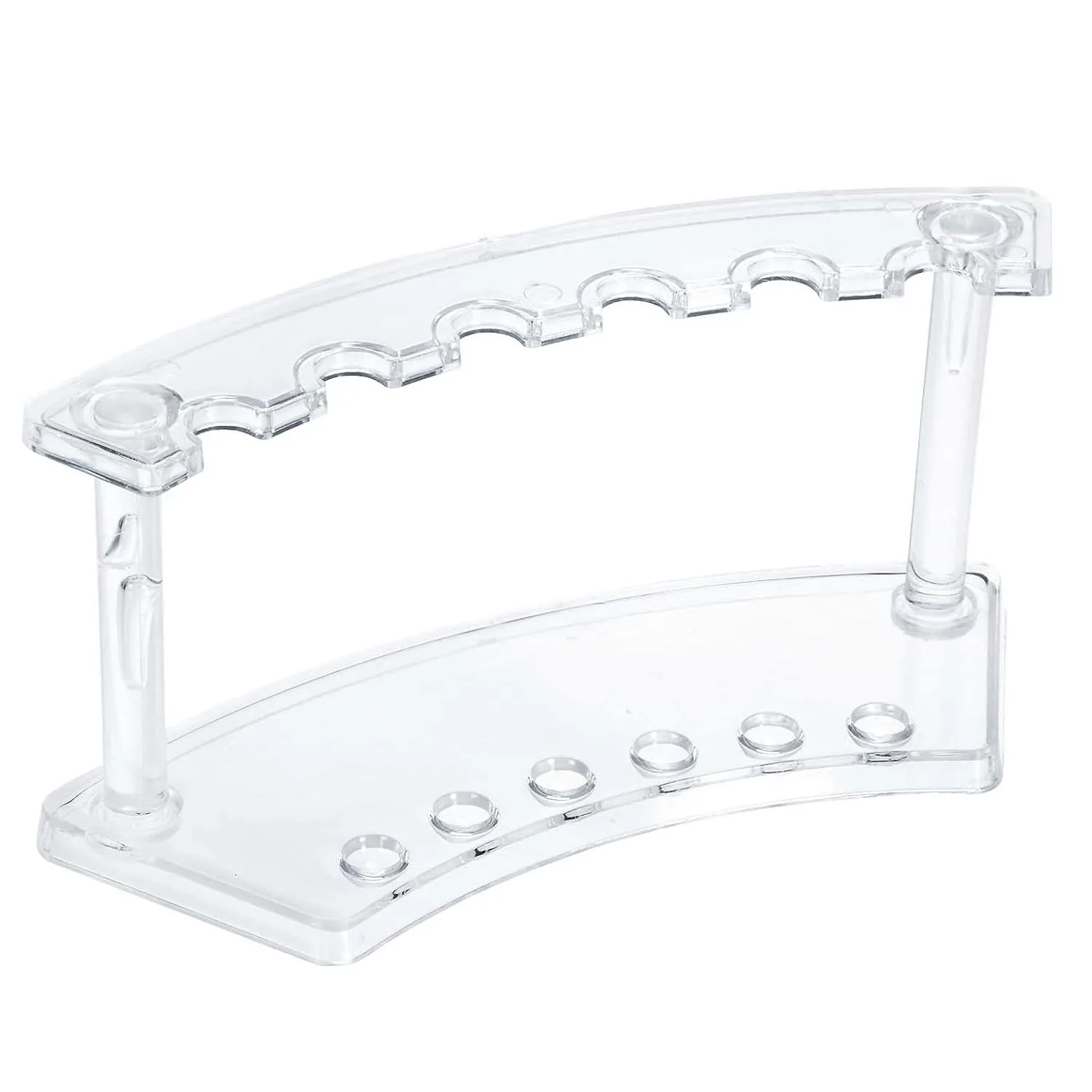 [EXAC01807080S06] Exhibidor Acrilico Renart 18x7x8cm cm 6 Espacios Vertical 1.5 cm ø