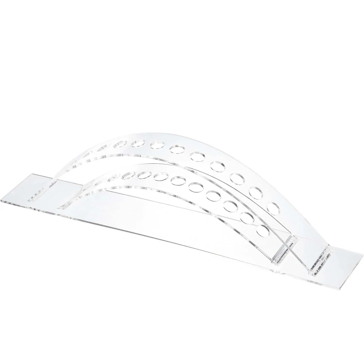 Exhibidor Acrilico Renart 30x8x4.5 cm 12 Espacios Vertical Abanico 1.2 cm ø