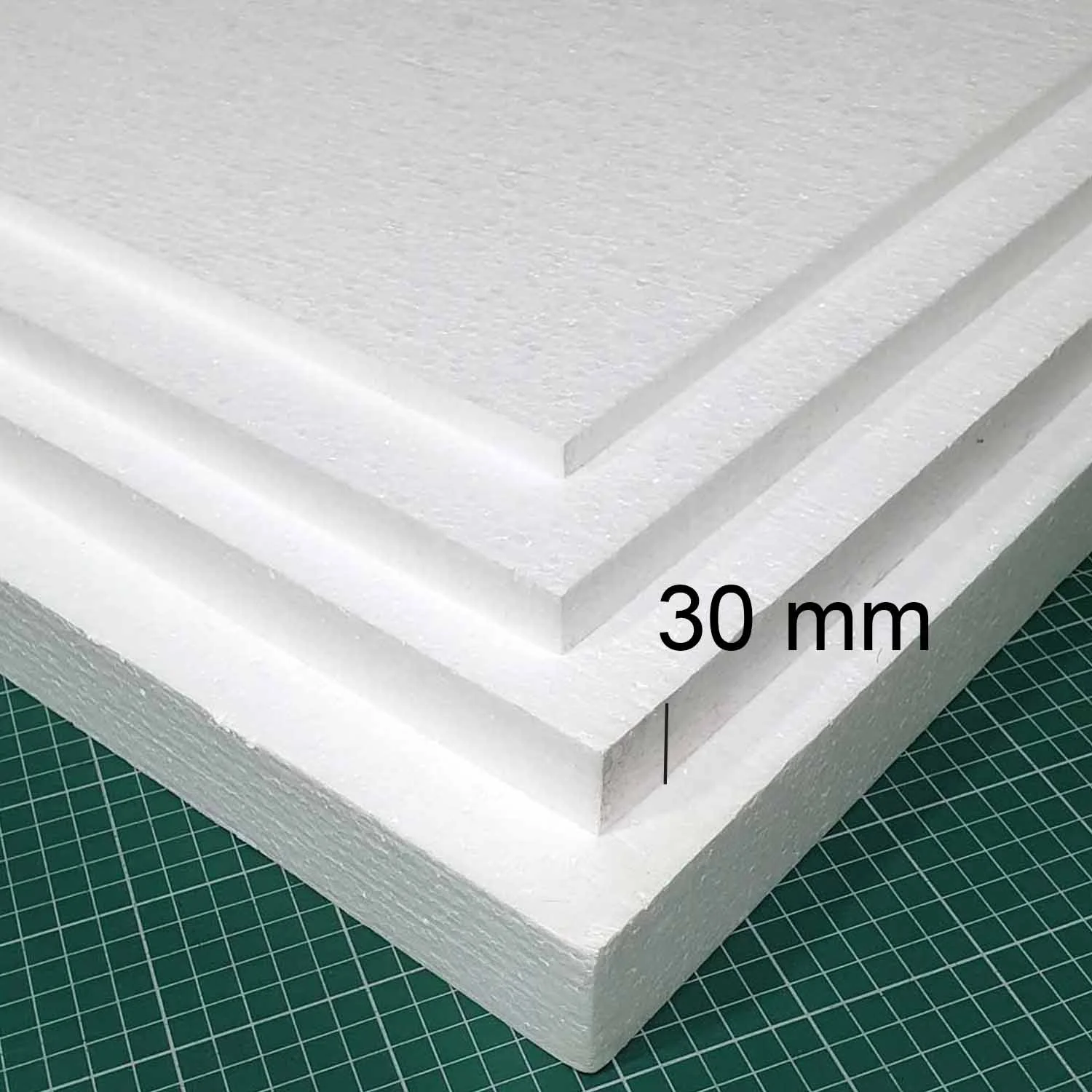 Plancha de Plumavit 50x100cm Alta Densidad 25kg/m3 30mm