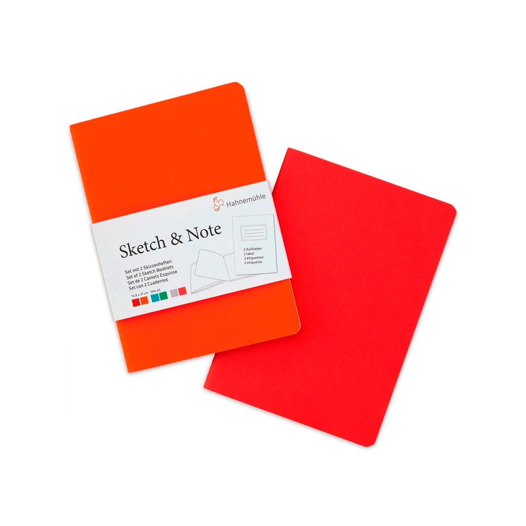 [10628870] Set 2 libretas Sketch & Note Hahnemühle 11x15cm A6