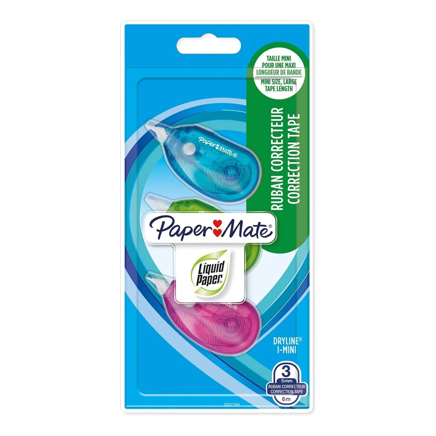 Set de Corrector en Cinta Dry Line Paper Mate 3 Unidades