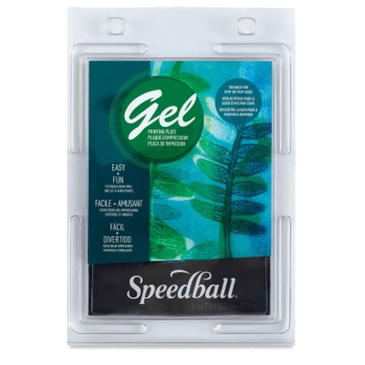 Placa Transparente Gel para Impresión Speedball 12.5x12.5cm