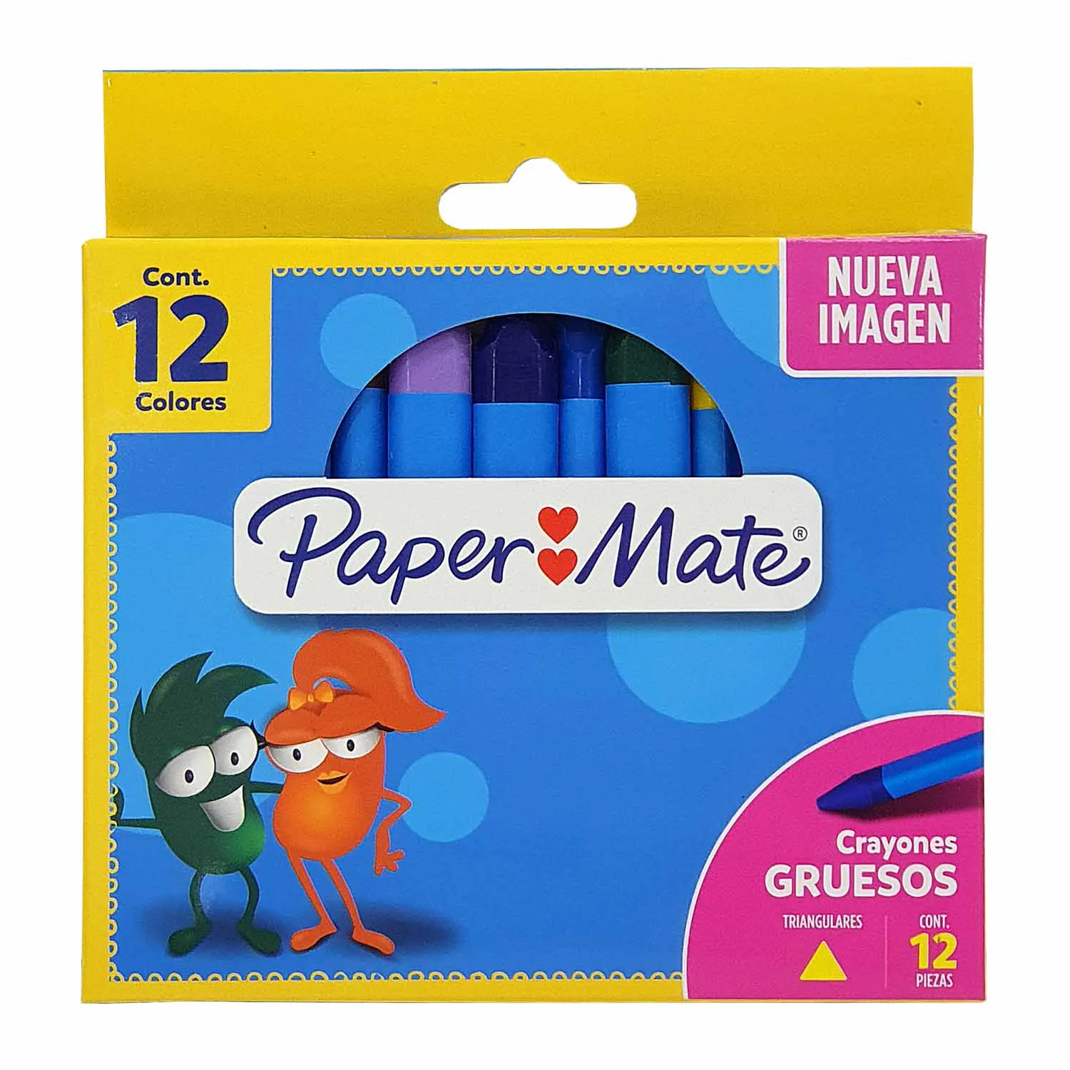 [2100843] Set de 12 Crayones Gruesos Paper Mate