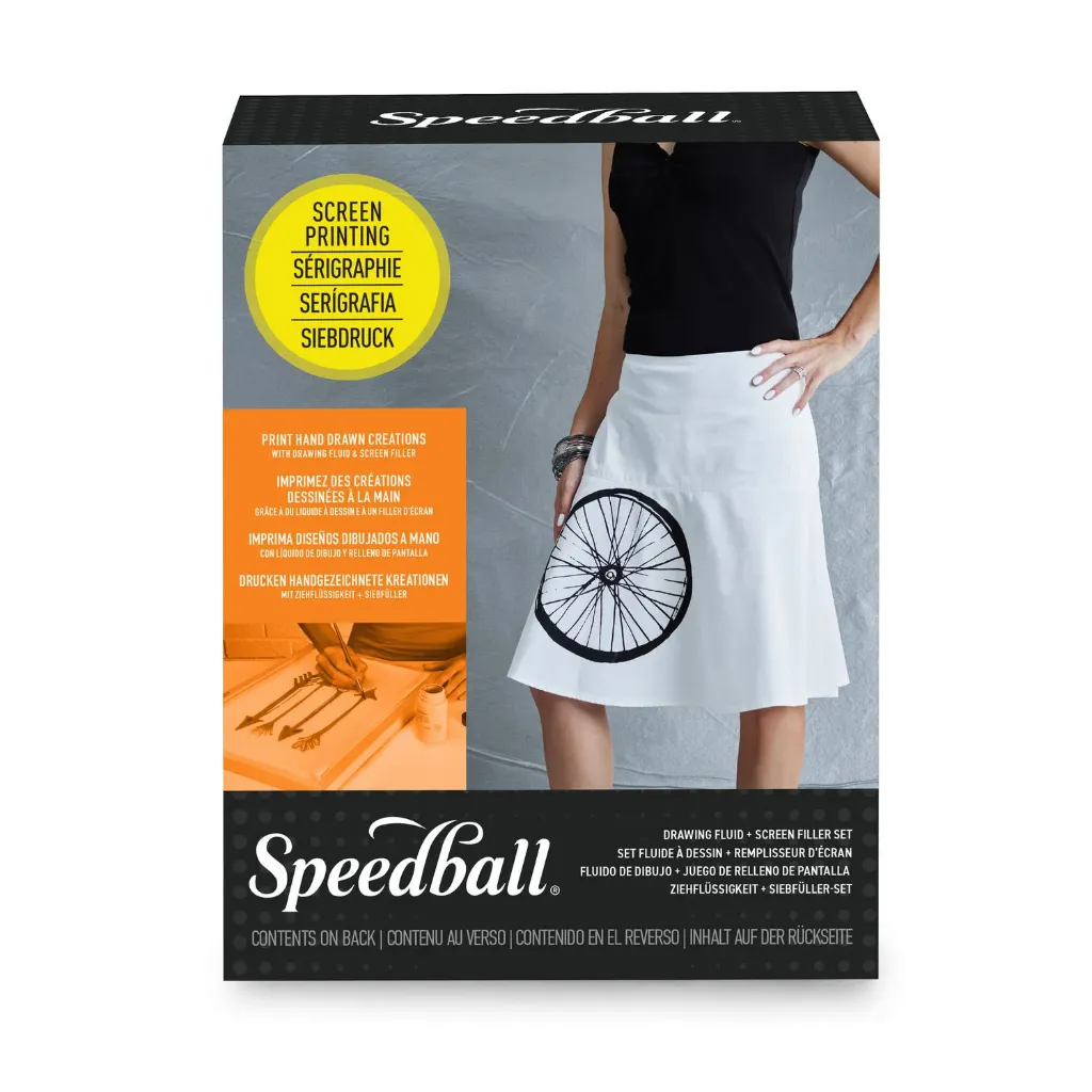 Kit Líquido de Dibujo serigráfico + Rellenador Speedball 236ml c/u