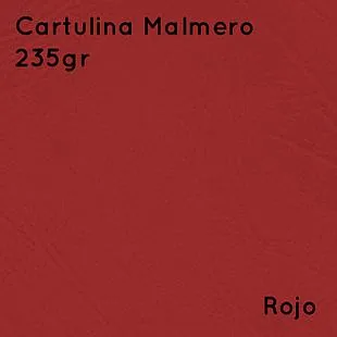 [CAMA03321100ROJ] Cartulina Malmero 235gr (10 unid) (Rojo)