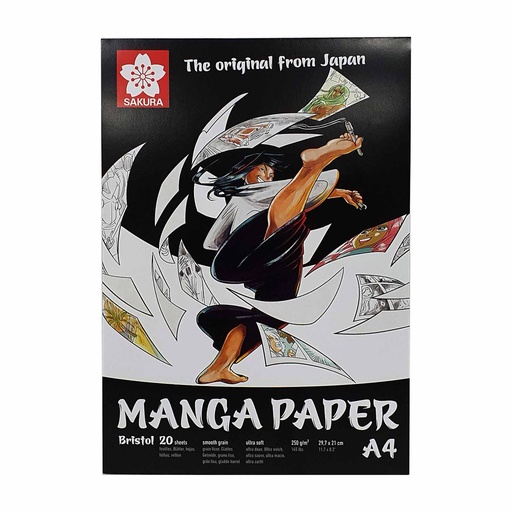 Block Papel Bristol Sakura A4 (21x29.7cm) 250gr. 20hj