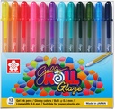 Lápiz Gel Gelly Roll Sakura Glaze 12 Colores