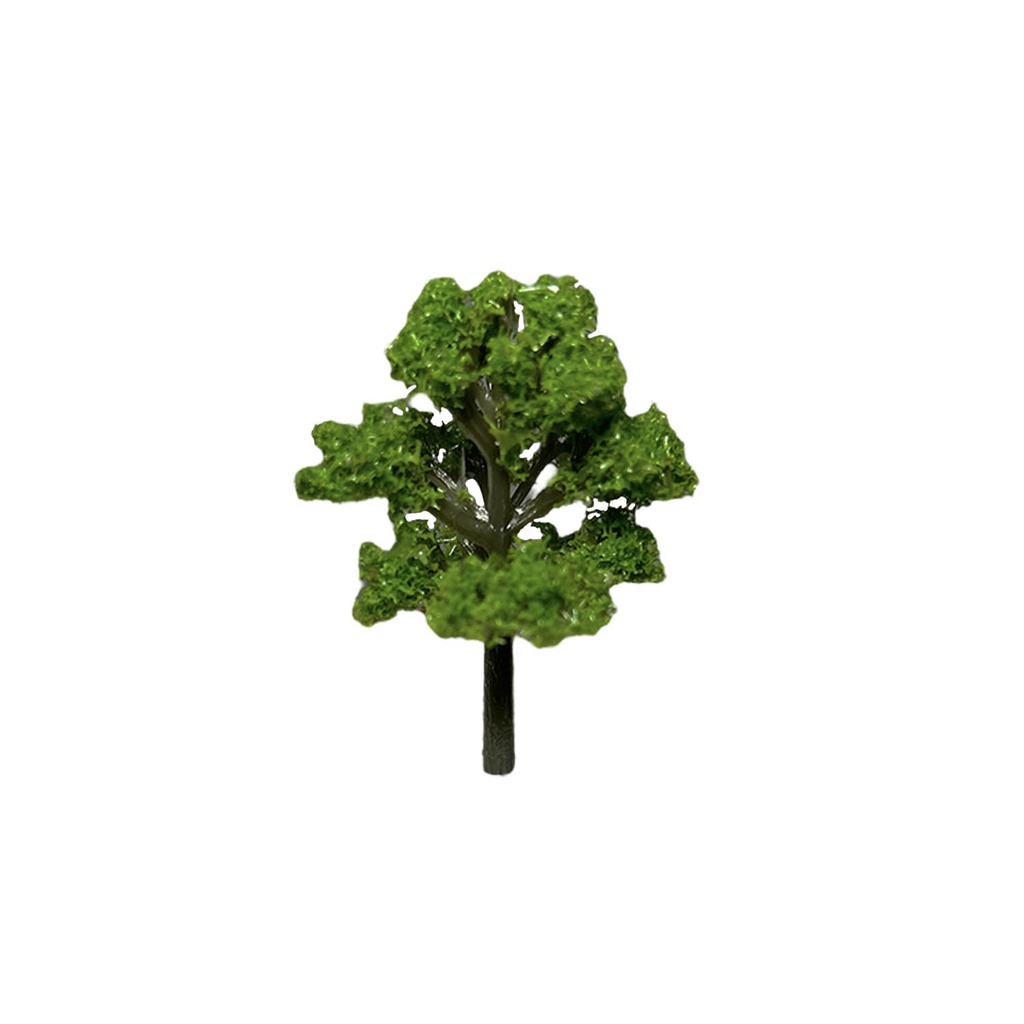 Árbol Cedro 4 x 2.5cm Follaje Plástico Verde Claro