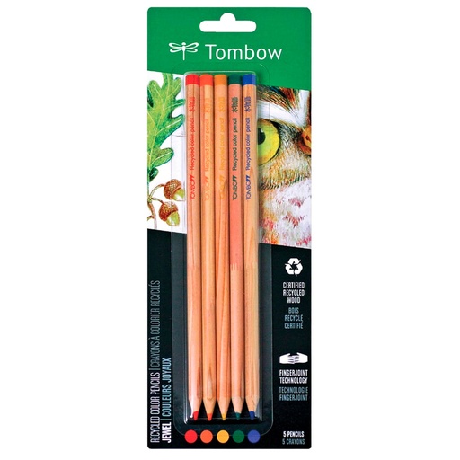 Set de Lápices Color Recycled Tombow (5 Colores joyas)
