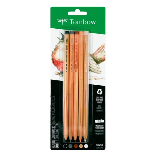Set de Lápices Color Recycled Tombow (5 Colores Tierra)