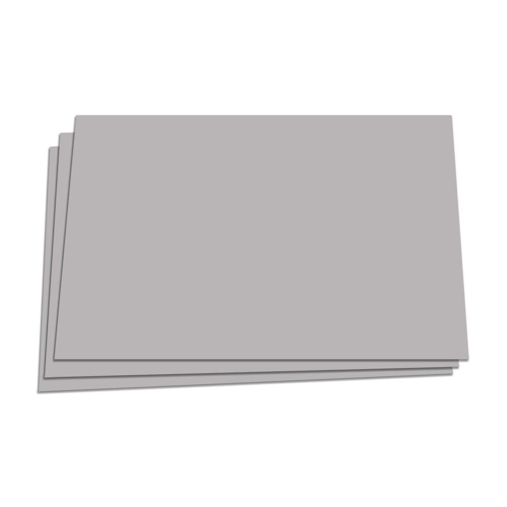 Cartón Piedra Color Gris Pliego 110x77cm 2.0mm