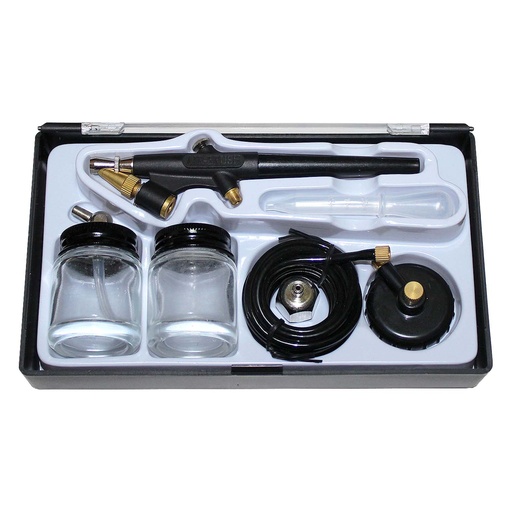 Aerógrafo Básico Renart Plástico Acción Simple con Accesorios