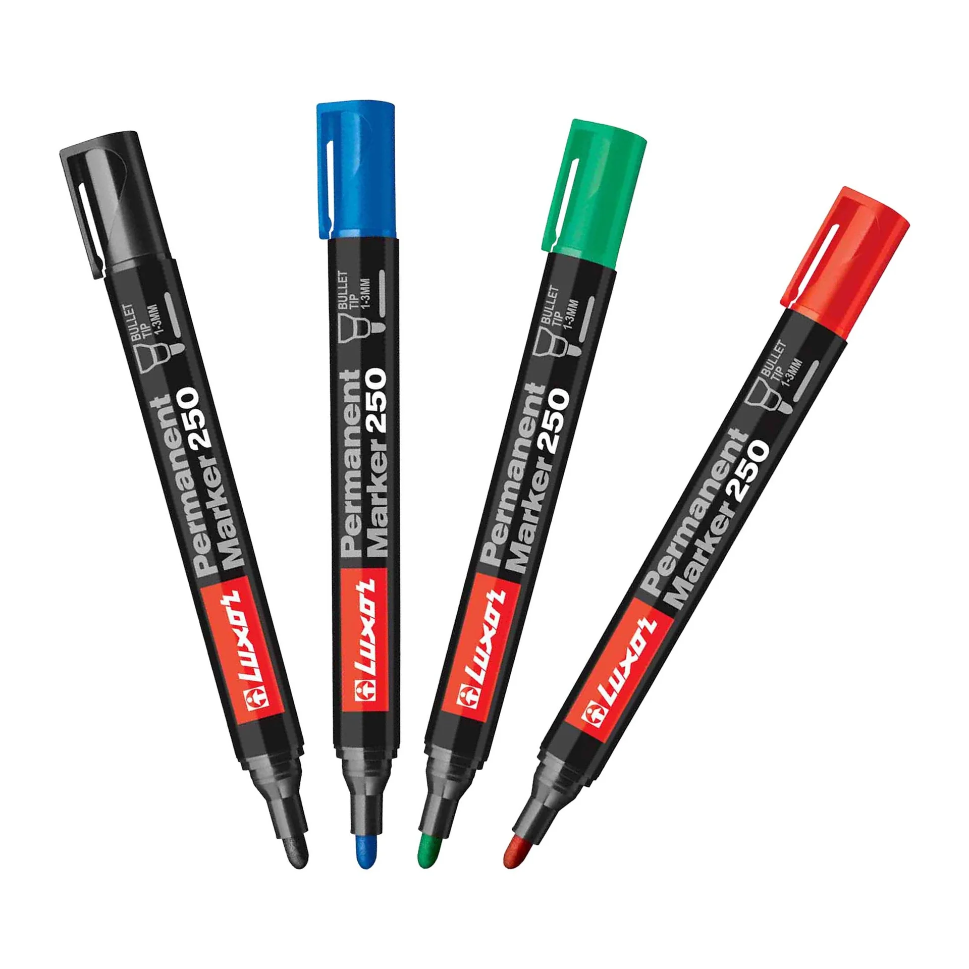 [250VE] Marcador Luxor Permanente Punta Redonda 1-3mm (Verde)