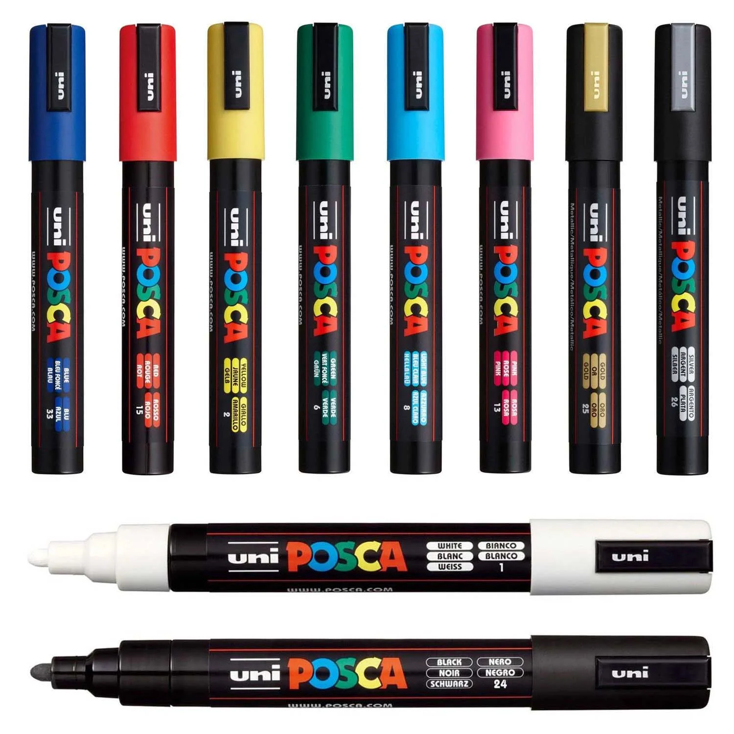 Marcador Pintura Acrílica 5M Uni Posca (1.8mm-2.5mm)