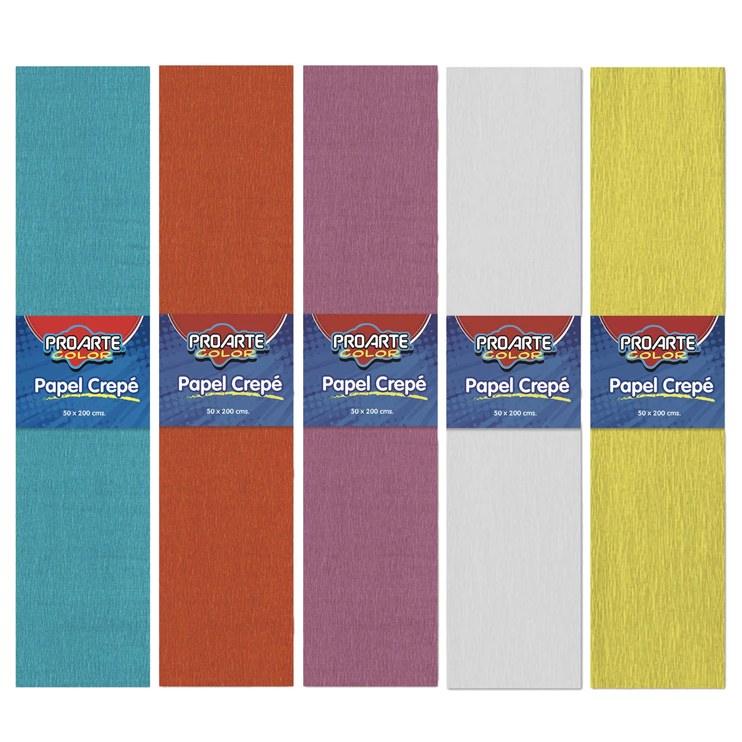 [14210-7] Papel Crepe Proarte 50 x 200cm (Amarillo)