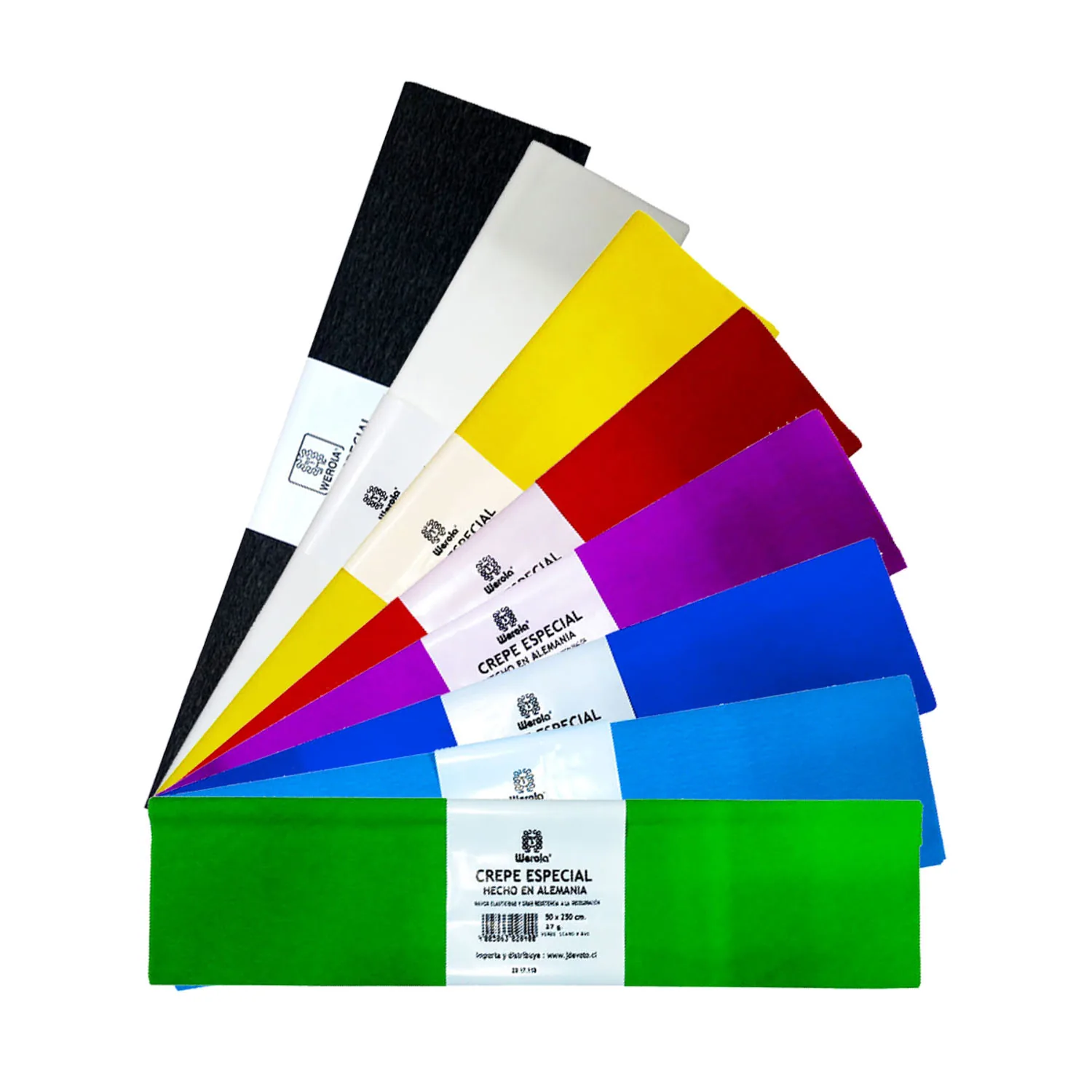 Papel Crepe Werola Importado 50x250cm