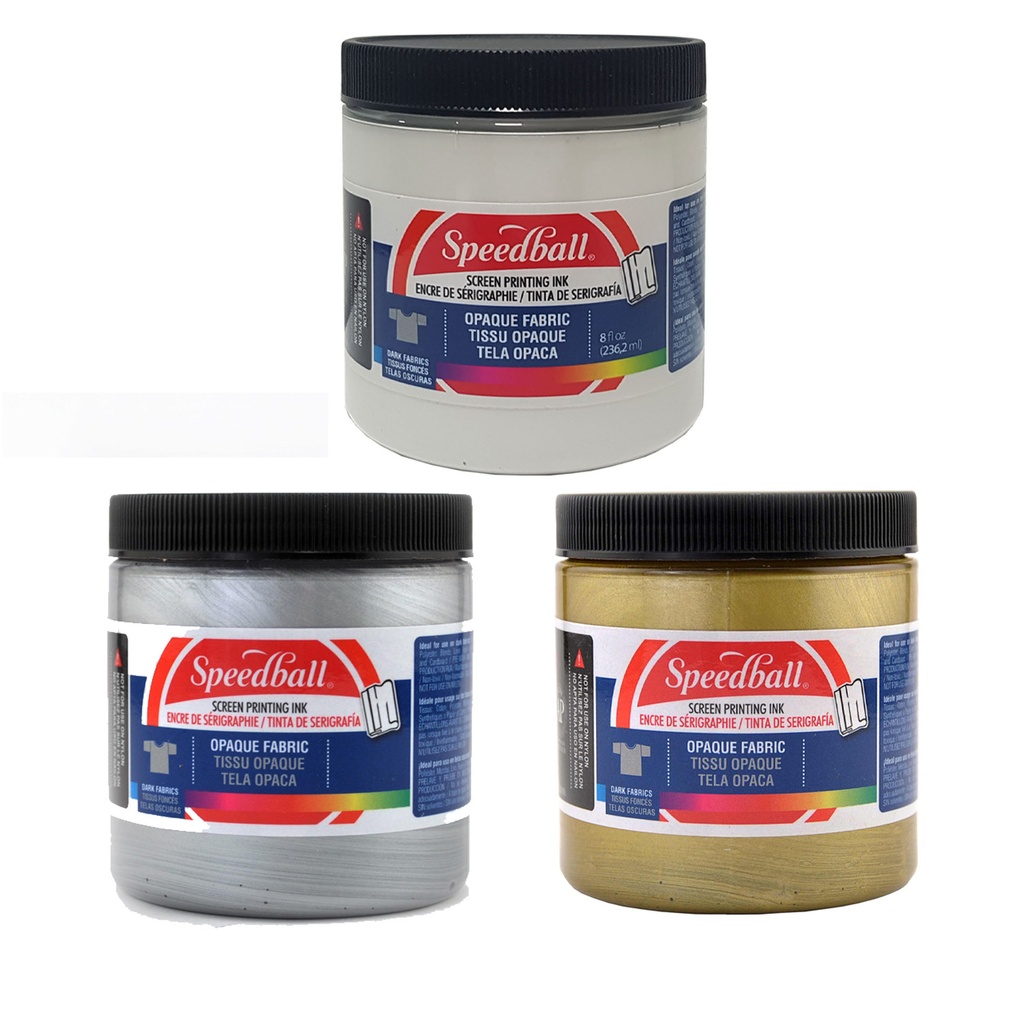 [4808] Pintura Serigráfica para TELAS OSCURAS Speedball 236ml (Oro)