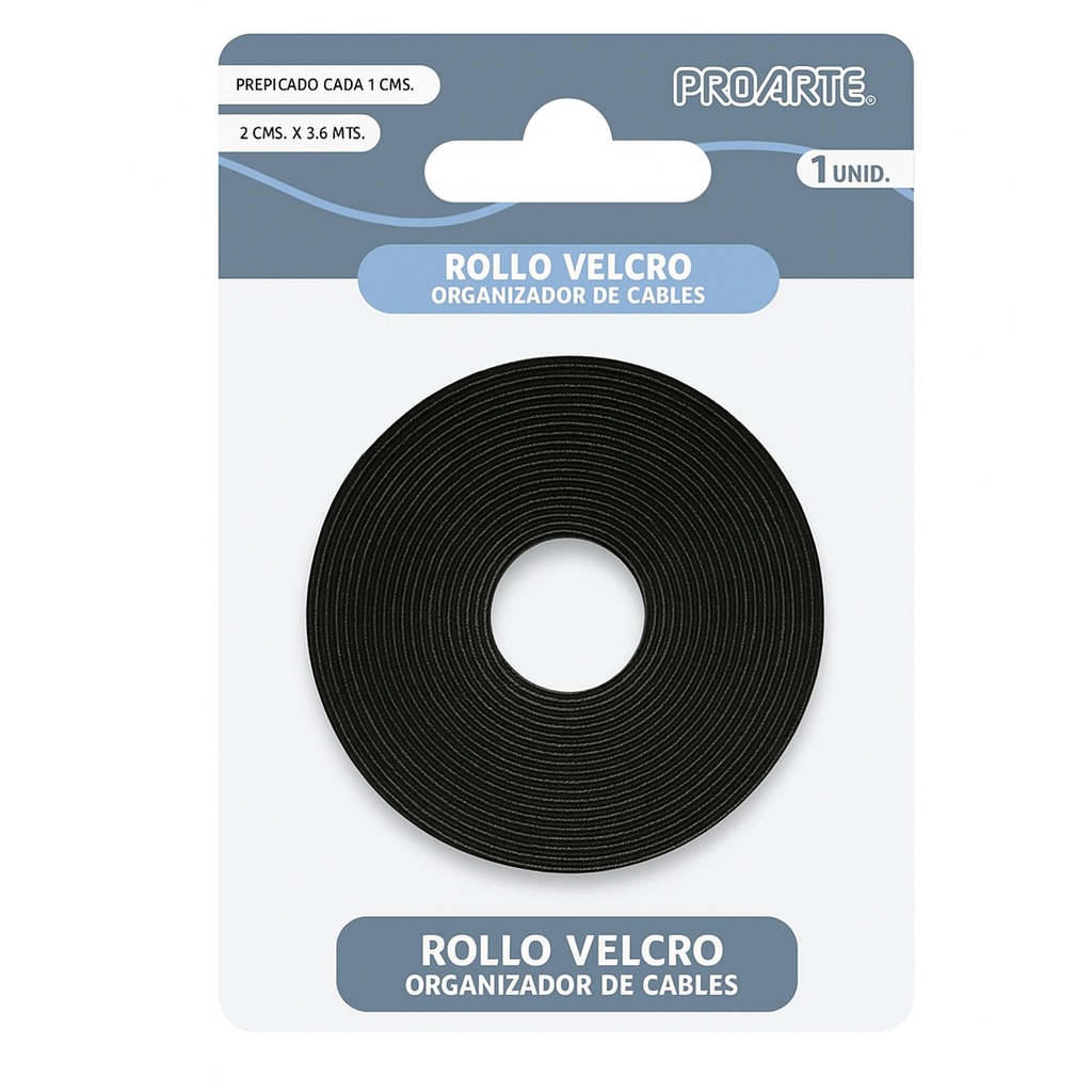 Rollo Velcro Proarte Ordenador Cables 2cm x 3.6mts