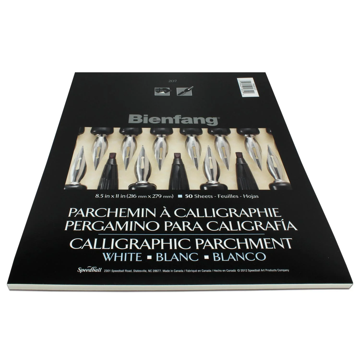 [R400127] Block Bienfang Papel Pergamino Caligrafía 21.6x27.9cm 74gr. 50hj (Blanco)